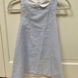 Blue Ollie + Bess kids seersucker dress.